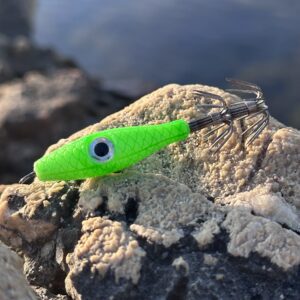 Señuelo garrapatita verde neon