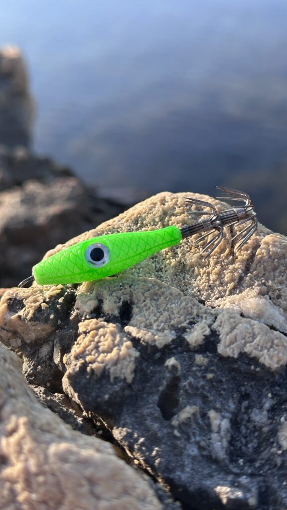 Señuelo garrapatita verde neon