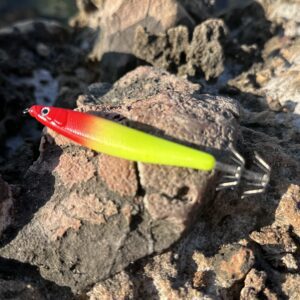 Señuelo seitonet rojo y amarillo