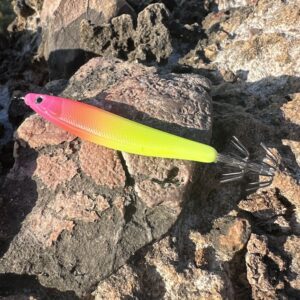 Señuelo seitonet rosa y amarillo