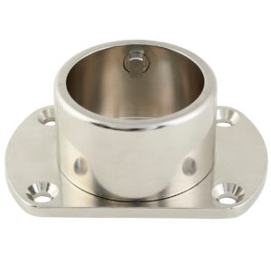 Base para portacañas sobre regala inox estrecha