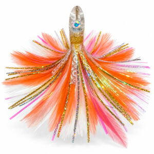Pluma bolarín Naranja y dorado
