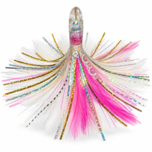 Pluma bolarín Blanco y rosa