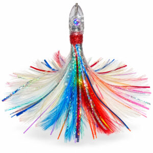 Pluma bolarín Multicolor azul y rojo