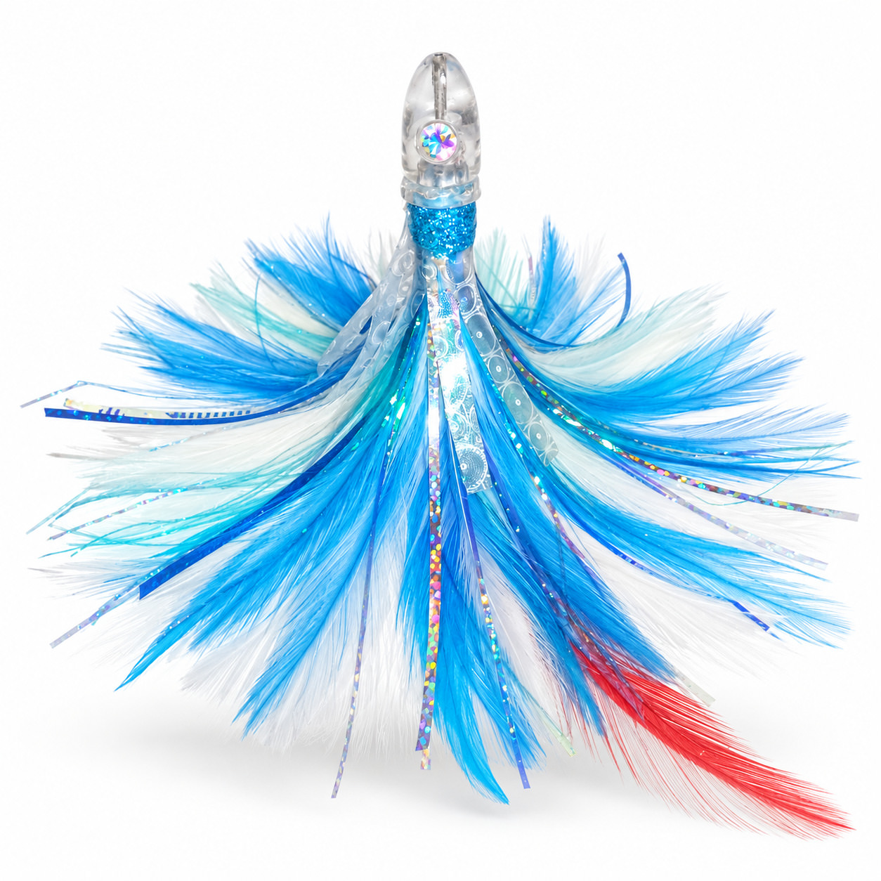 Pluma bolarín Azul y blanco